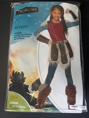 Spirit Astrid Viking Costume - Red, Brown, Cream